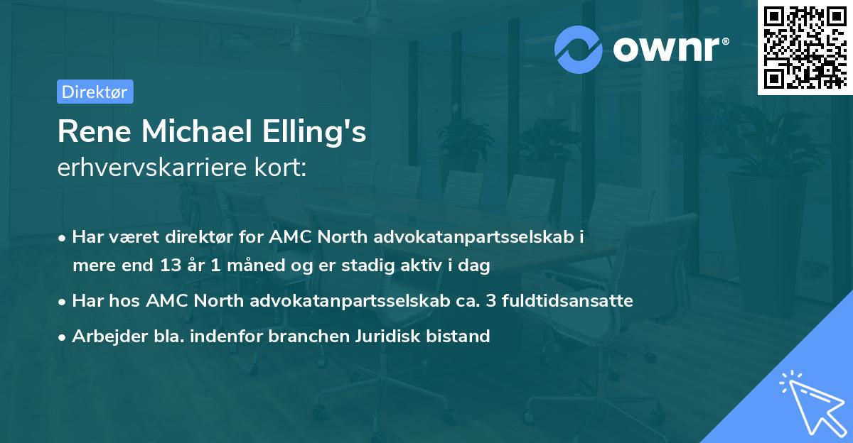 Rene Michael Elling's erhvervskarriere kort