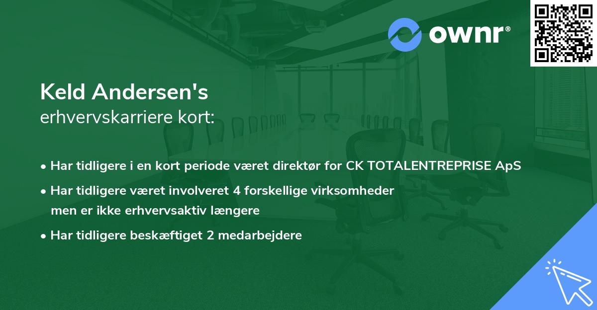 Keld Andersen's erhvervskarriere kort