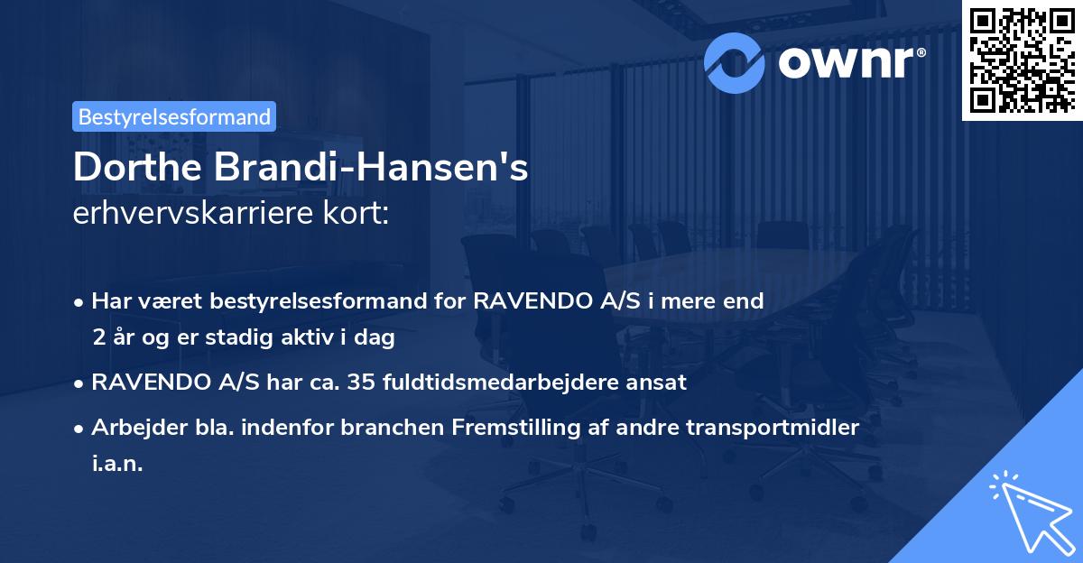 Dorthe Brandi-Hansen's erhvervskarriere kort