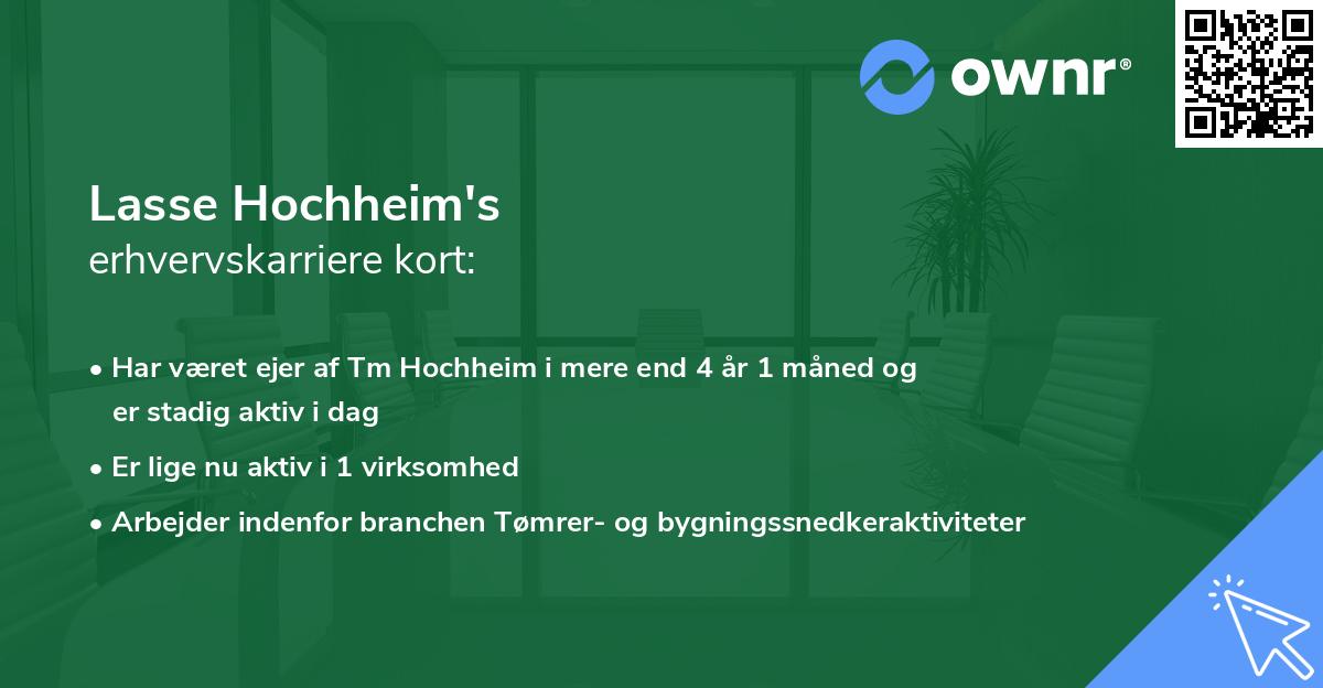 Lasse Hochheim's erhvervskarriere kort