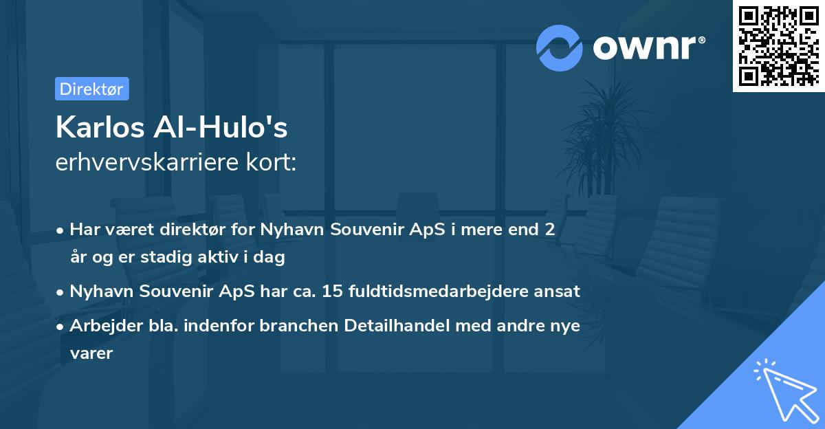 Karlos Al-Hulo's erhvervskarriere kort