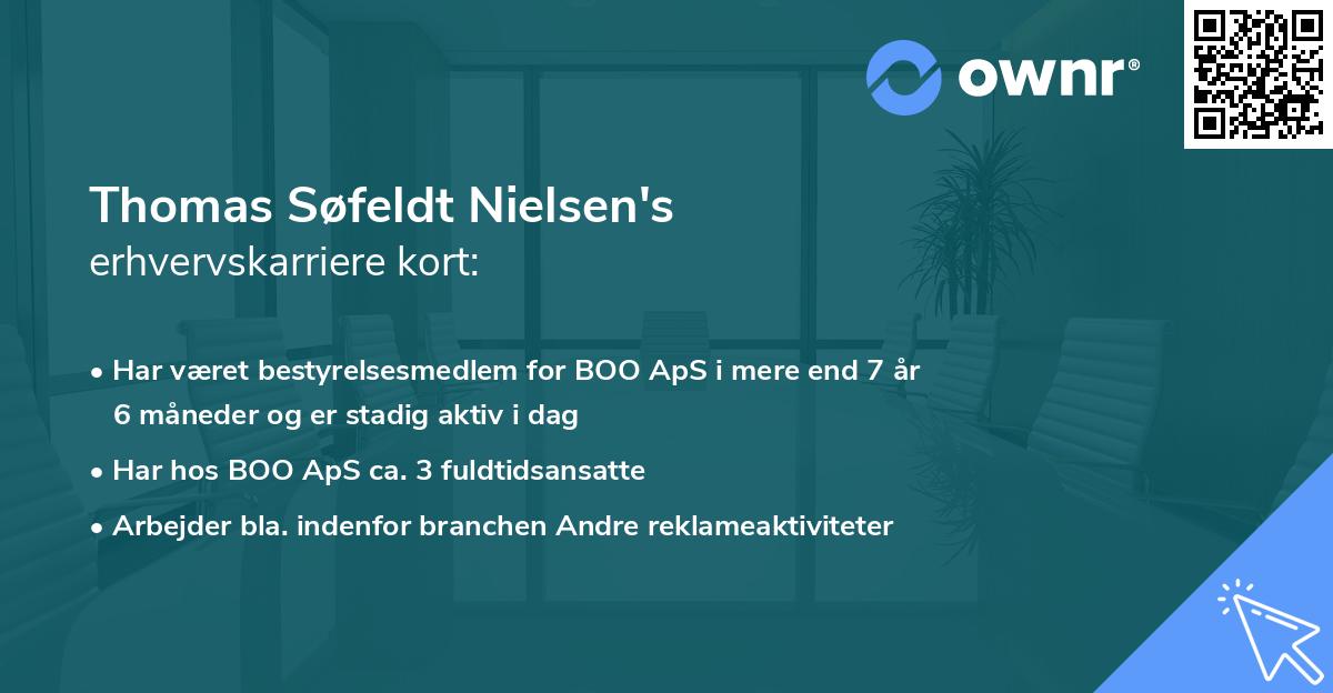 Thomas Søfeldt Nielsen's erhvervskarriere kort