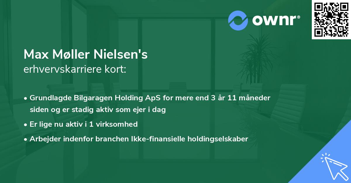 Max Møller Nielsen's erhvervskarriere kort