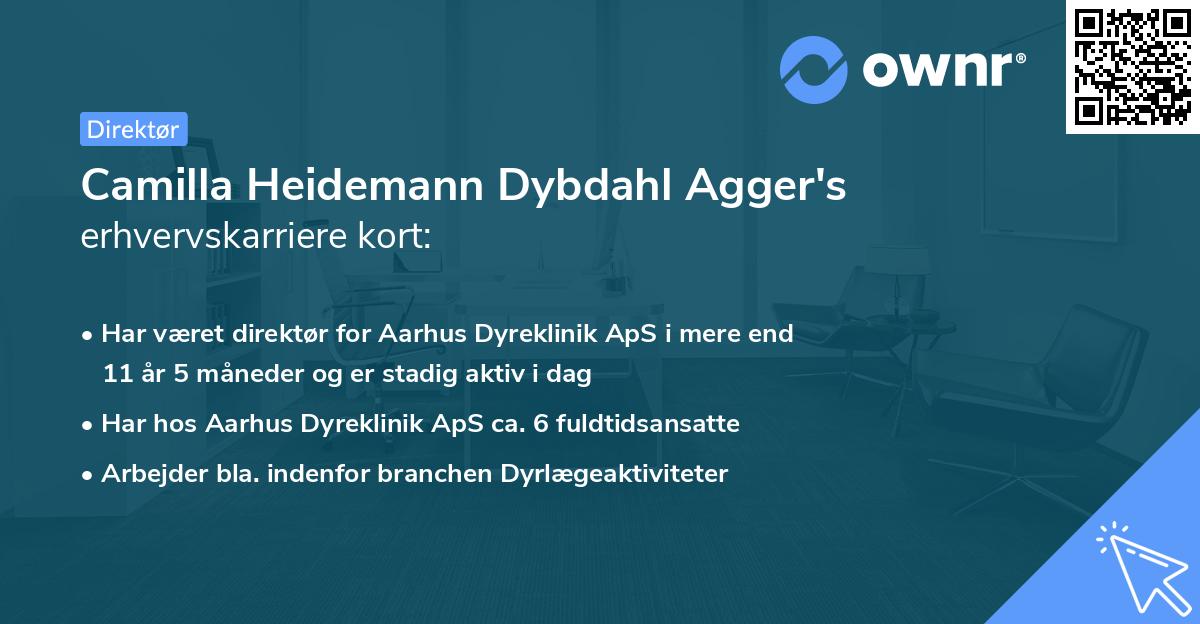 Camilla Heidemann Dybdahl Agger's erhvervskarriere kort