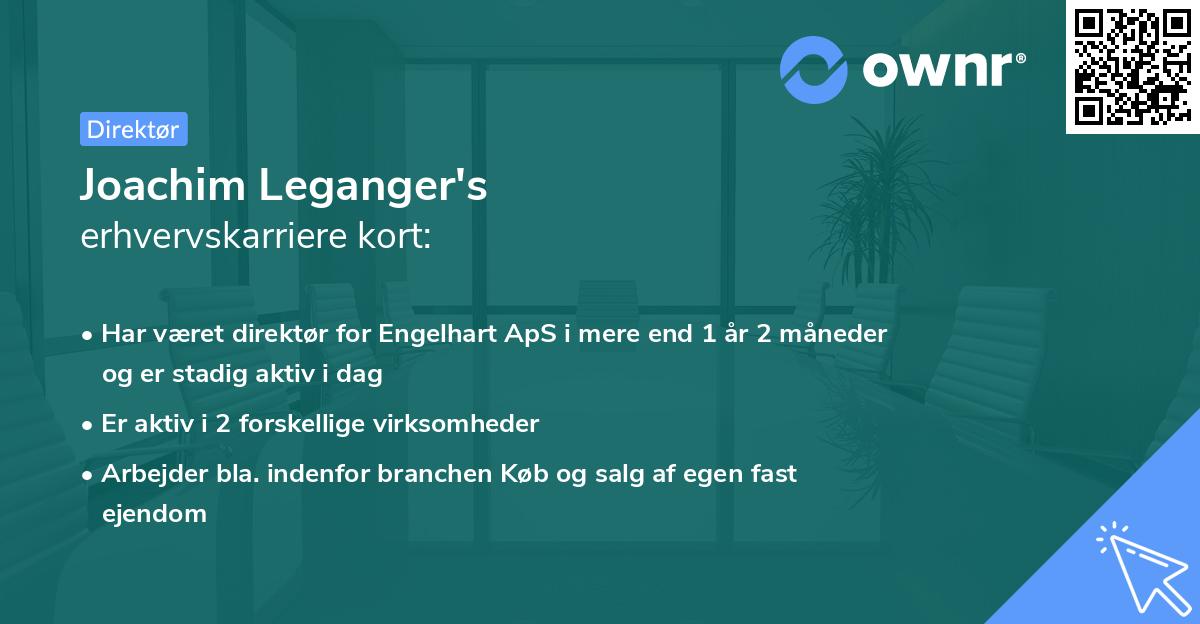 Joachim Leganger's erhvervskarriere kort