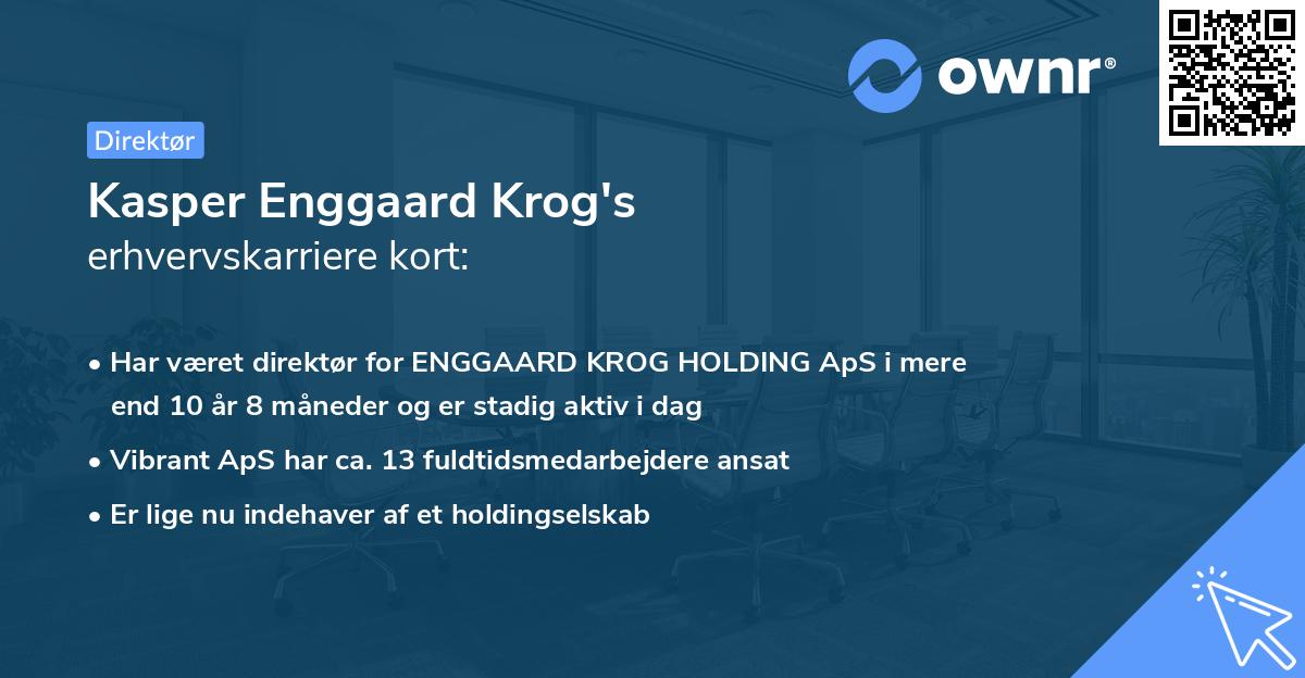 Kasper Enggaard Krog's erhvervskarriere kort
