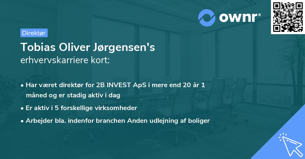 Tobias Oliver Jørgensen's erhvervskarriere kort