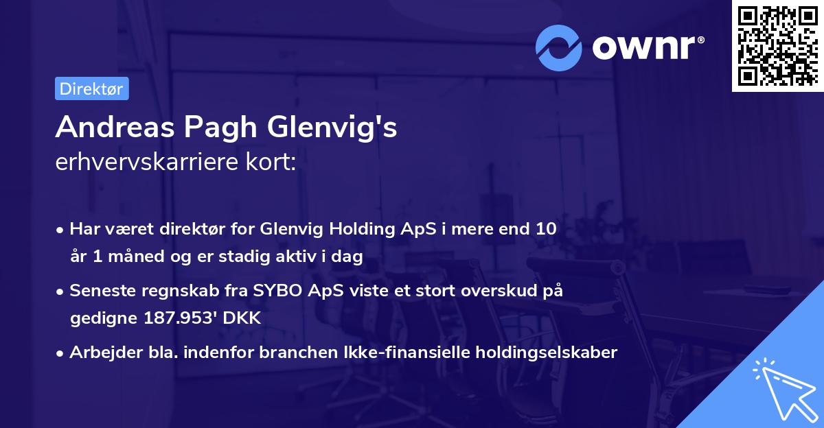 Andreas Pagh Glenvig's erhvervskarriere kort