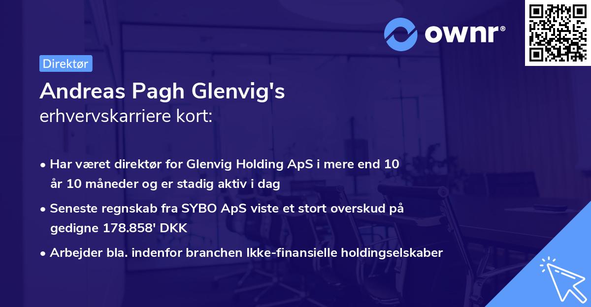 Andreas Pagh Glenvig's erhvervskarriere kort