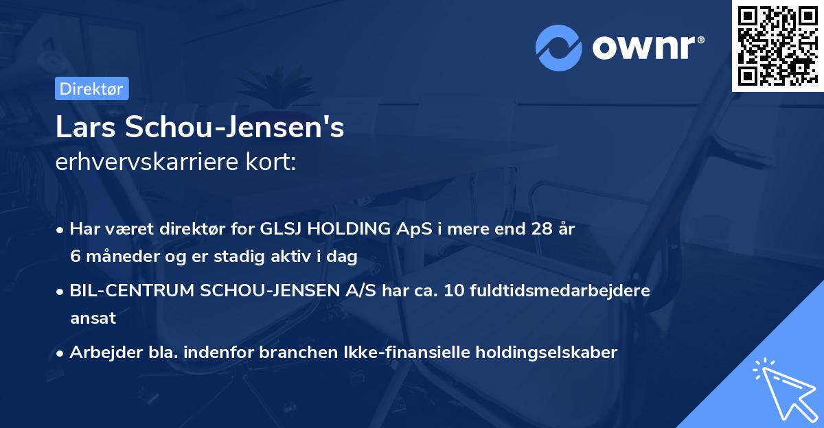 Lars Schou-Jensen's erhvervskarriere kort