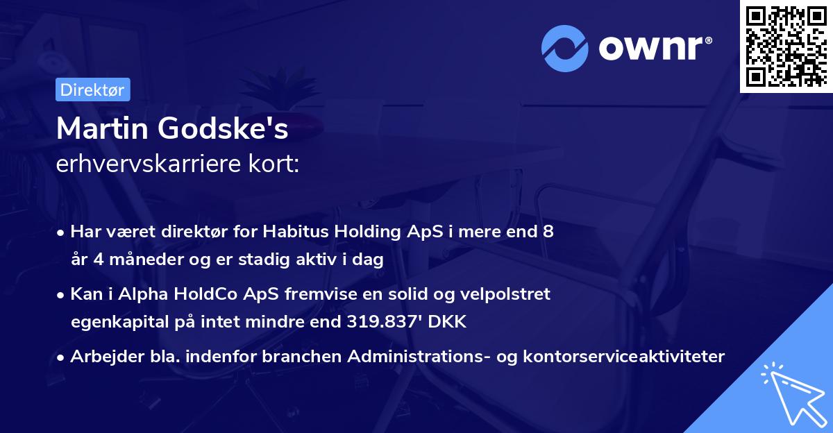 Martin Godske's erhvervskarriere kort