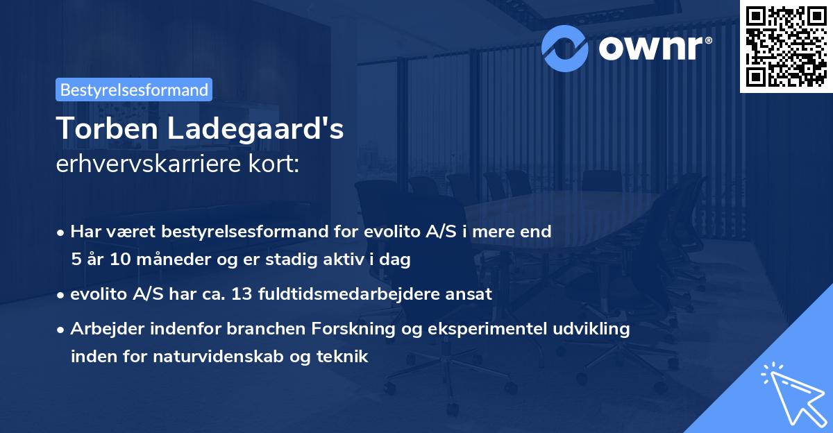 Torben Ladegaard's erhvervskarriere kort