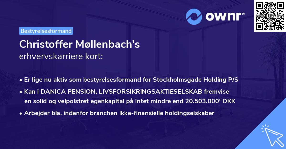 Christoffer Møllenbach's erhvervskarriere kort