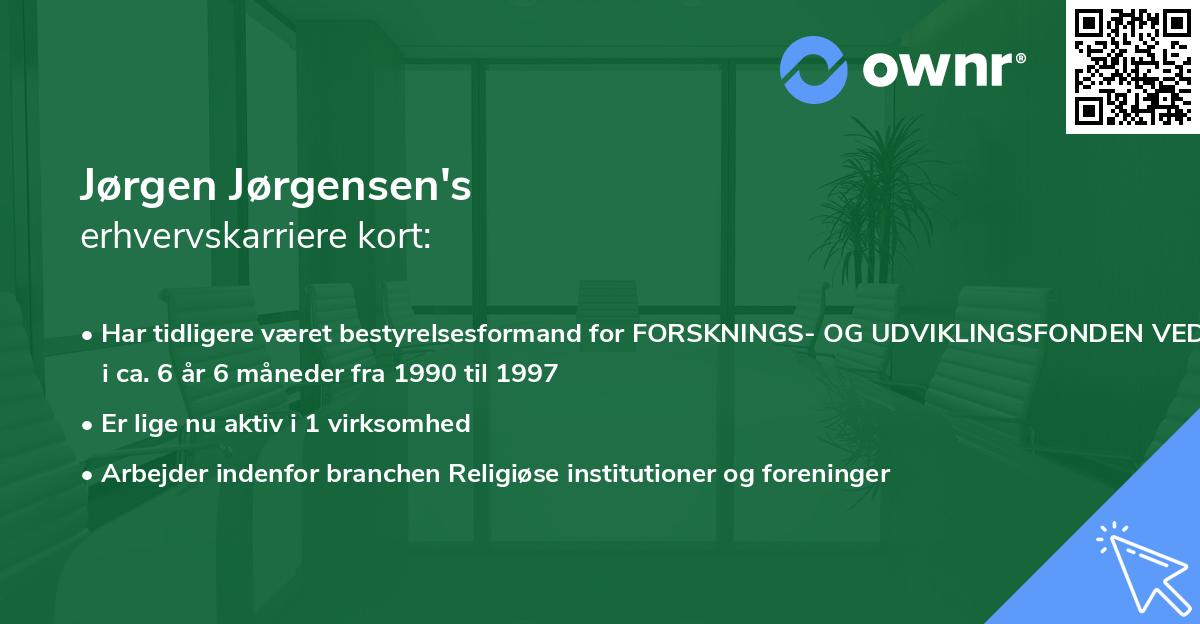 Jørgen Jørgensen's erhvervskarriere kort