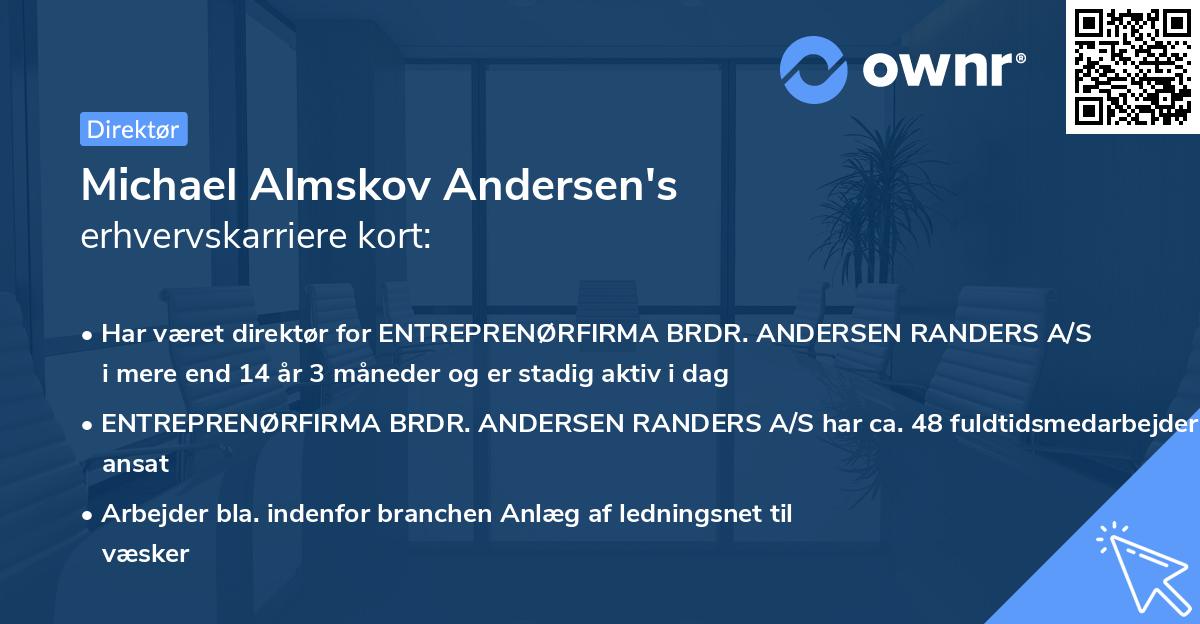 Michael Almskov Andersen's erhvervskarriere kort