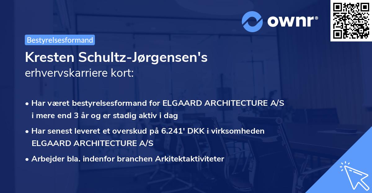 Kresten Schultz-Jørgensen's erhvervskarriere kort