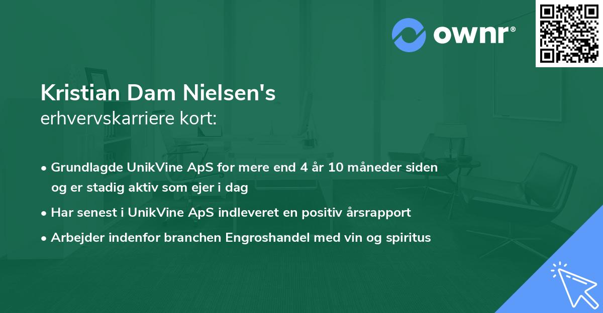 Kristian Dam Nielsen's erhvervskarriere kort