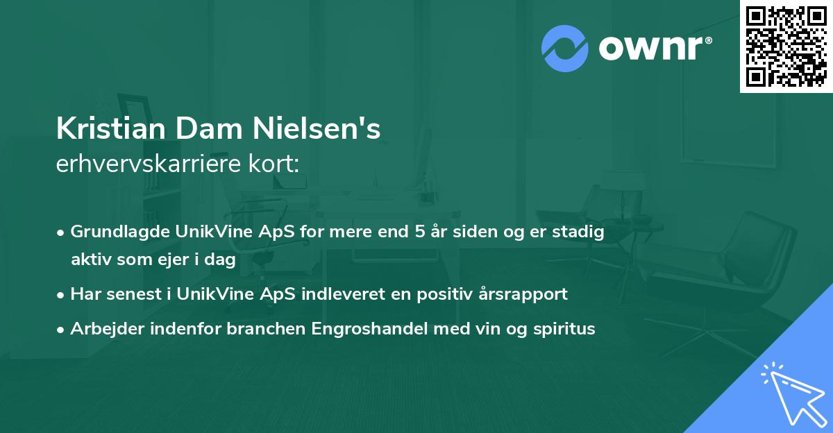 Kristian Dam Nielsen's erhvervskarriere kort