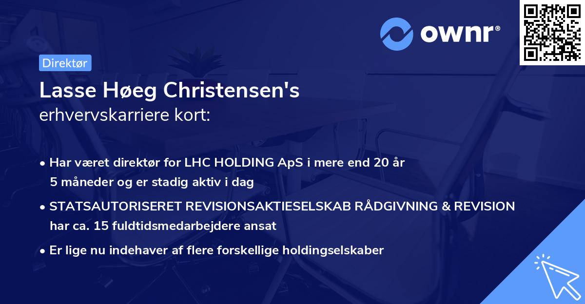 Lasse Høeg Christensen's erhvervskarriere kort