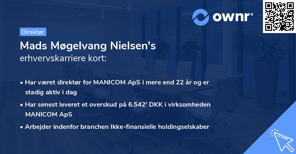 Mads Møgelvang Nielsen's erhvervskarriere kort