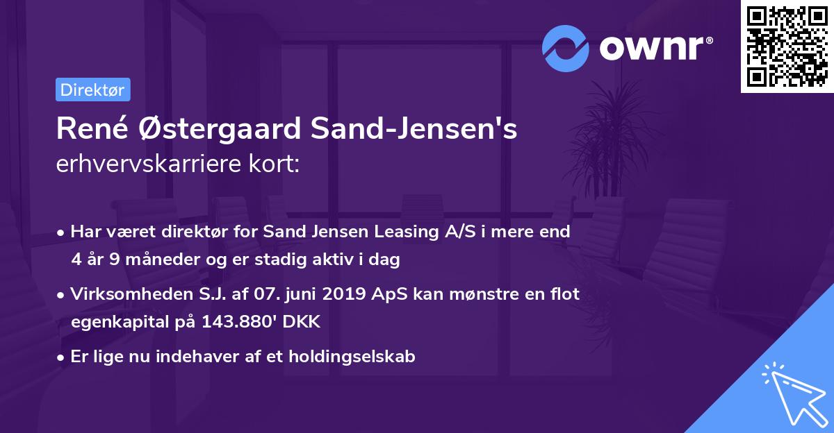 René Østergaard Sand-Jensen's erhvervskarriere kort