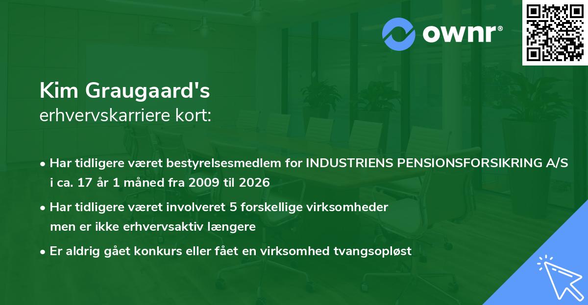 Kim Graugaard's erhvervskarriere kort