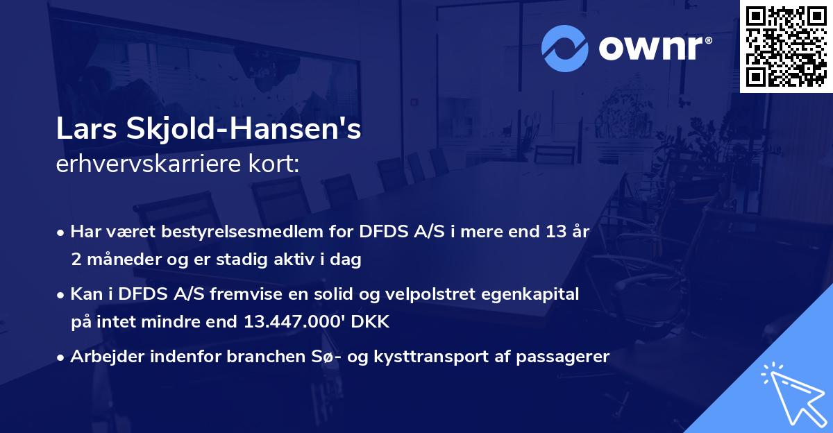 Lars Skjold-Hansen's erhvervskarriere kort