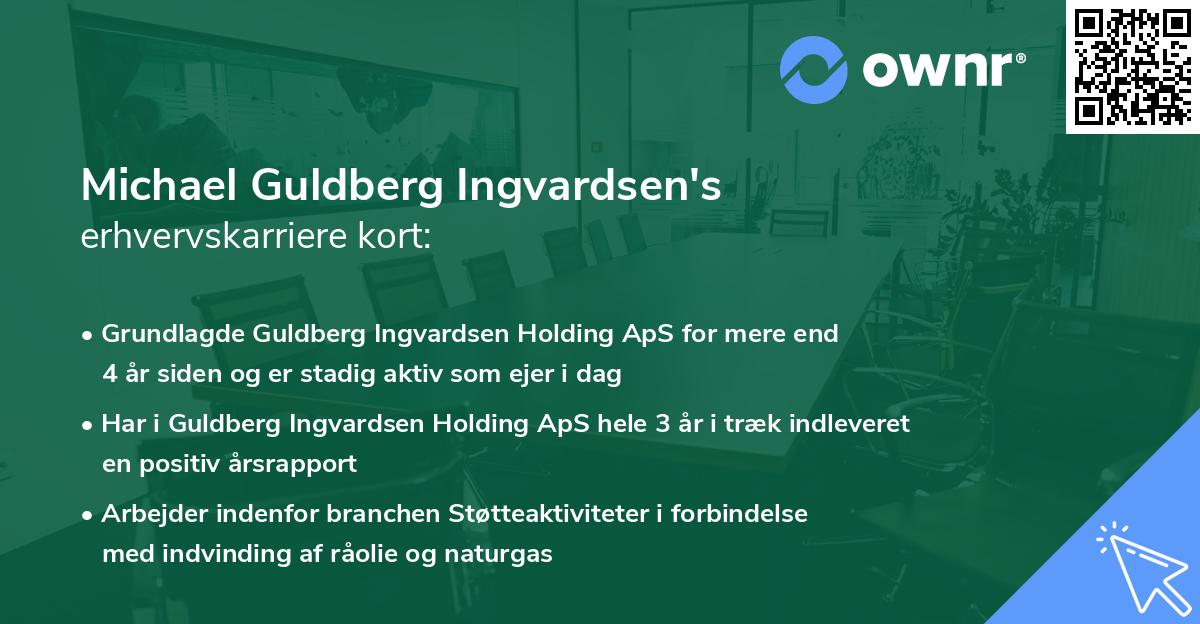 Michael Guldberg Ingvardsen's erhvervskarriere kort