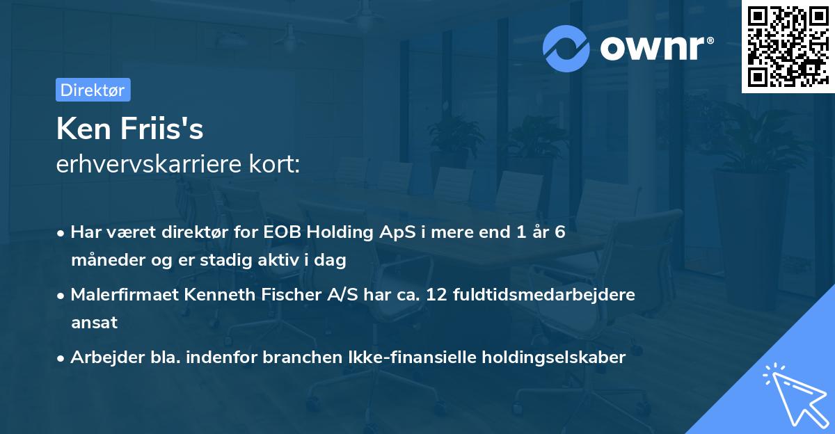 Ken Friis's erhvervskarriere kort