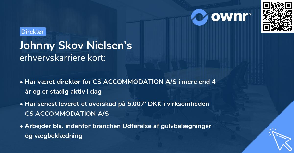 Johnny Skov Nielsen's erhvervskarriere kort