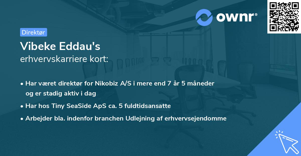 Vibeke Eddau's erhvervskarriere kort