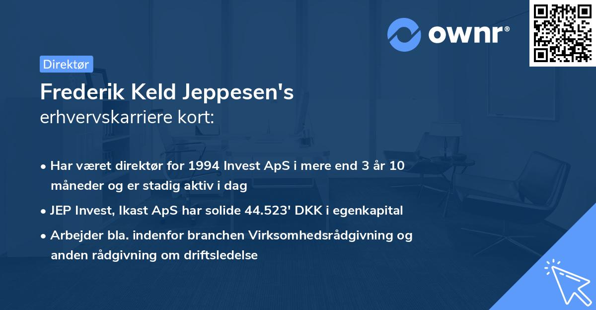 Frederik Keld Jeppesen's erhvervskarriere kort