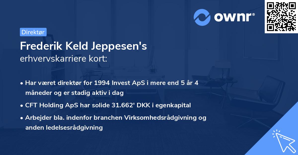 Frederik Keld Jeppesen's erhvervskarriere kort