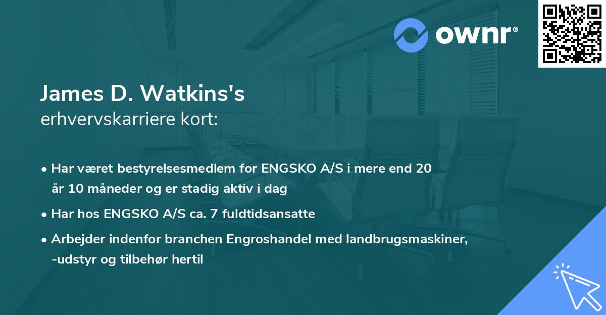 James D. Watkins's erhvervskarriere kort