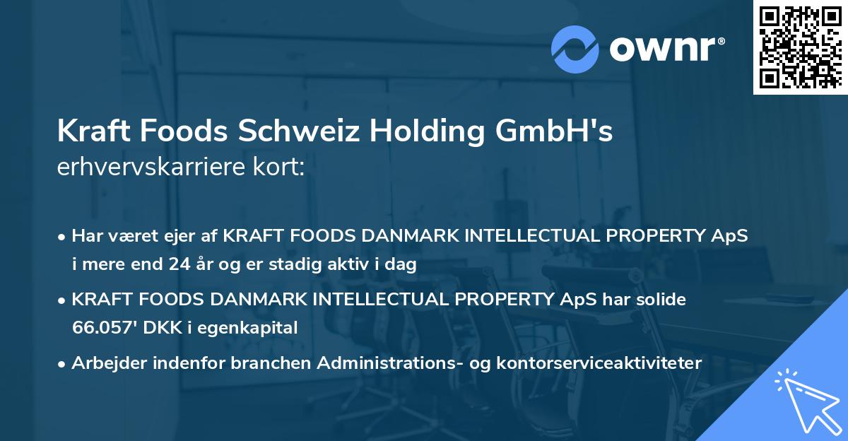 Kraft Foods Schweiz Holding GmbH's erhvervskarriere kort