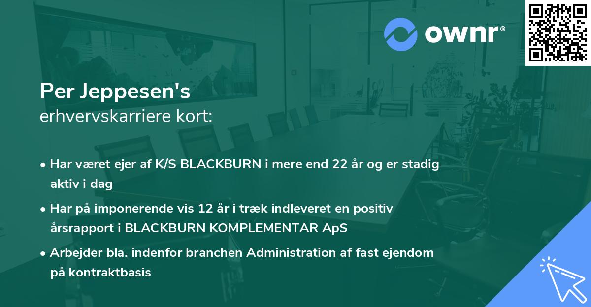 Per Jeppesen's erhvervskarriere kort