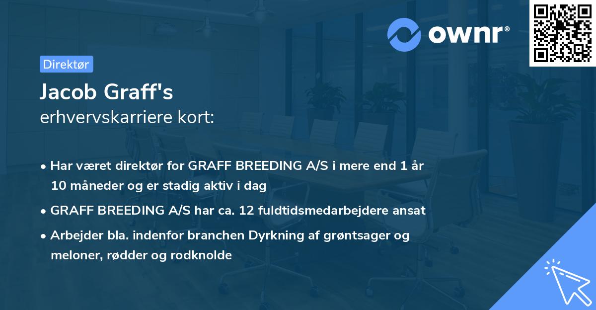 Jacob Graff's erhvervskarriere kort