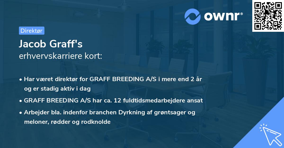 Jacob Graff's erhvervskarriere kort