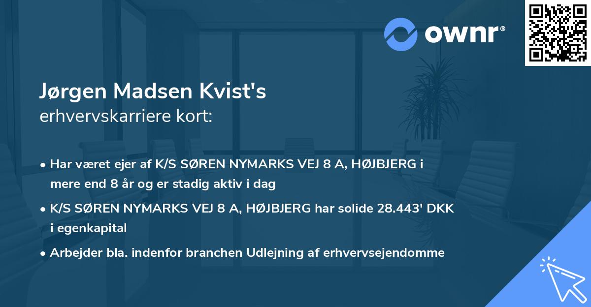 Jørgen Madsen Kvist's erhvervskarriere kort