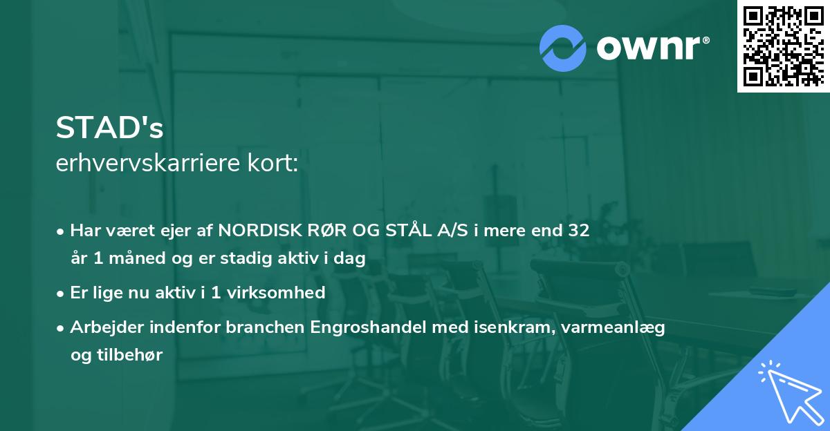 STAD's erhvervskarriere kort