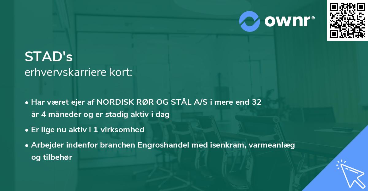 STAD's erhvervskarriere kort