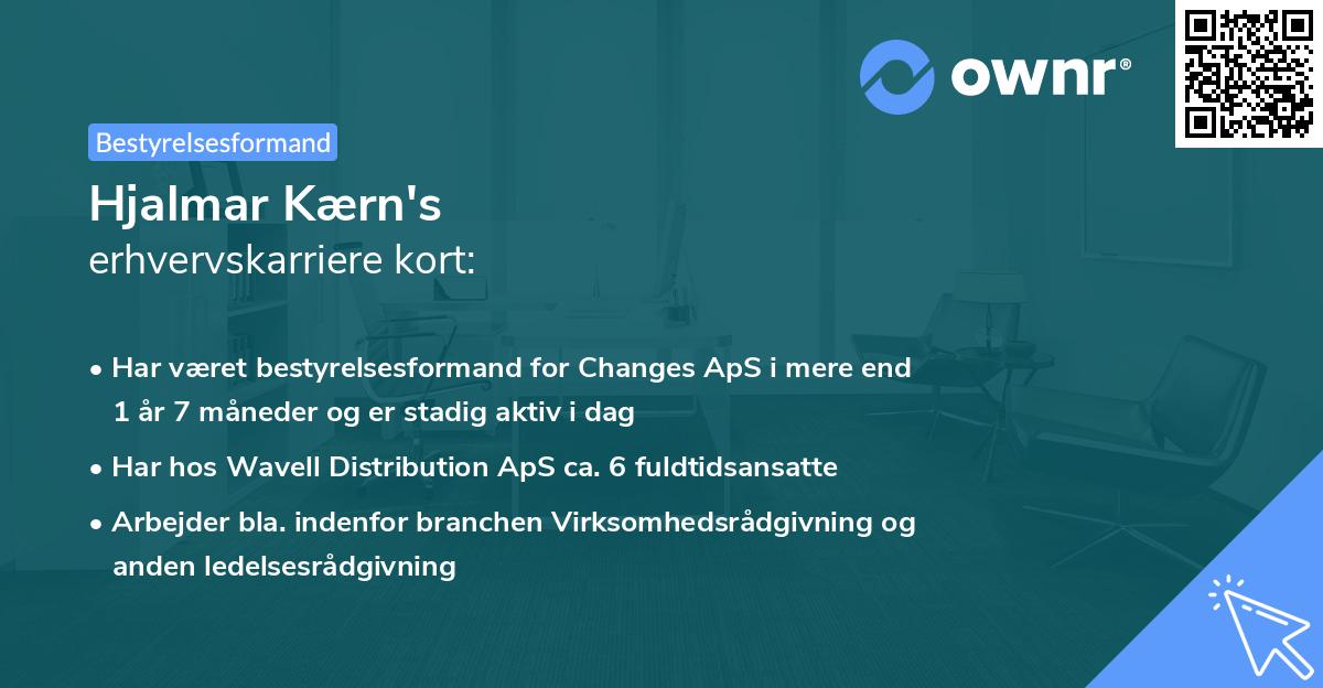 Hjalmar Kærn's erhvervskarriere kort