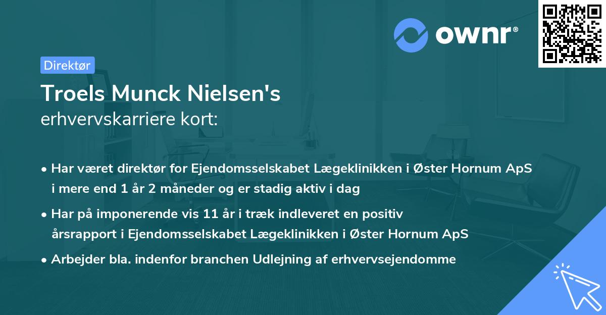 Troels Munck Nielsen's erhvervskarriere kort