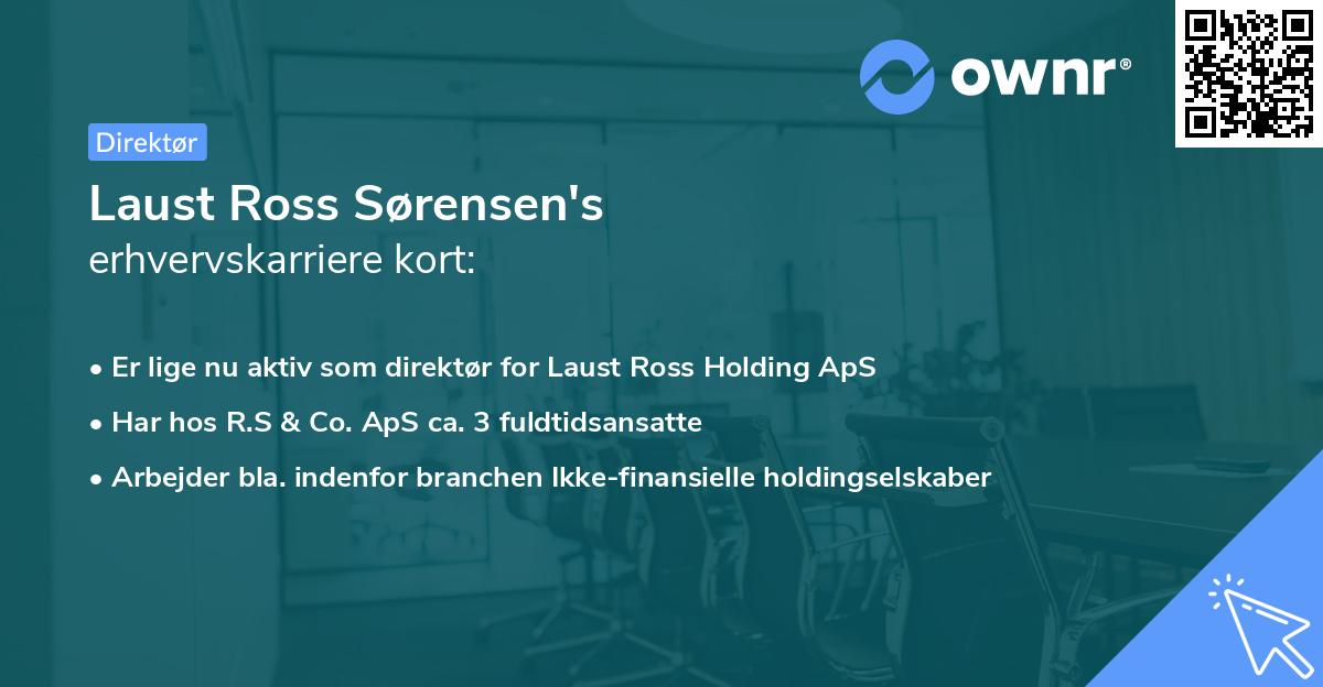 Laust Ross Sørensen's erhvervskarriere kort