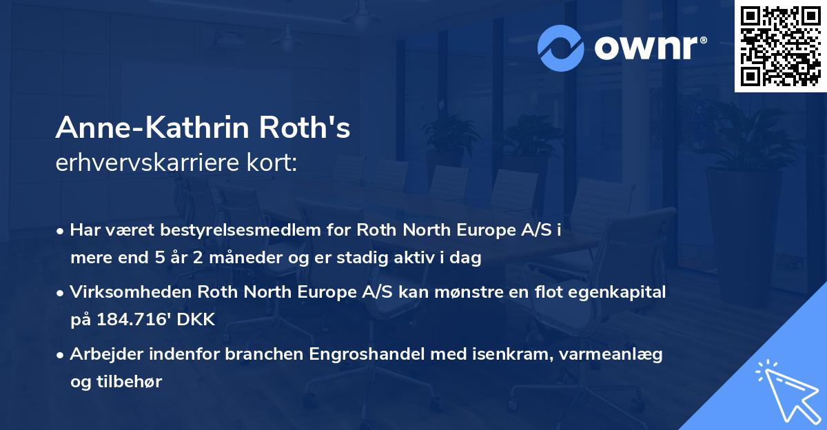 Anne-Kathrin Roth's erhvervskarriere kort