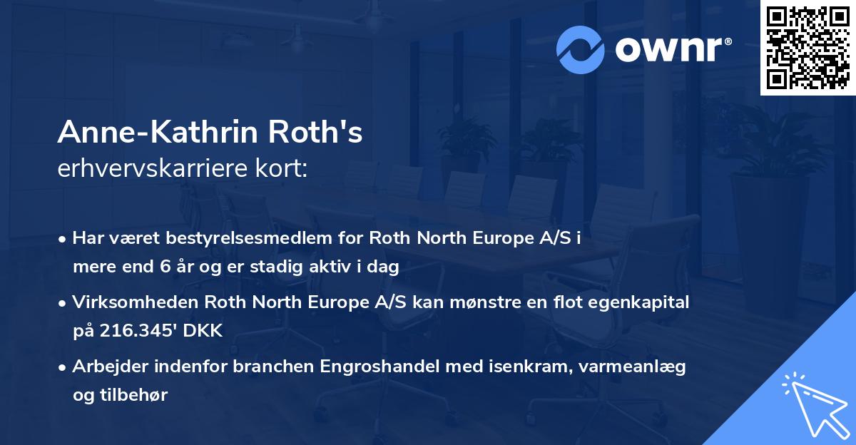 Anne-Kathrin Roth's erhvervskarriere kort