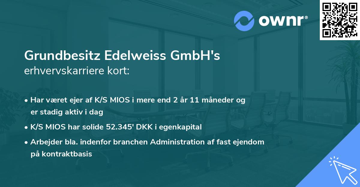 Grundbesitz Edelweiss GmbH's erhvervskarriere kort