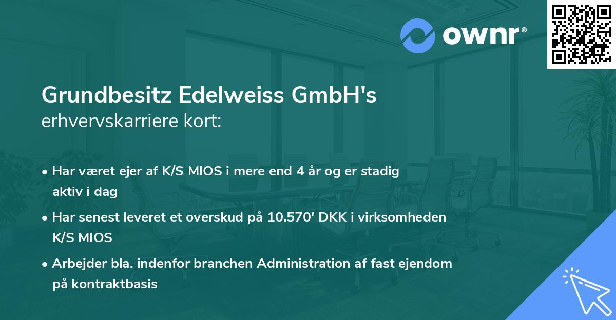 Grundbesitz Edelweiss GmbH's erhvervskarriere kort