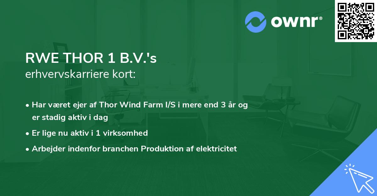 RWE THOR 1 B.V.'s erhvervskarriere kort