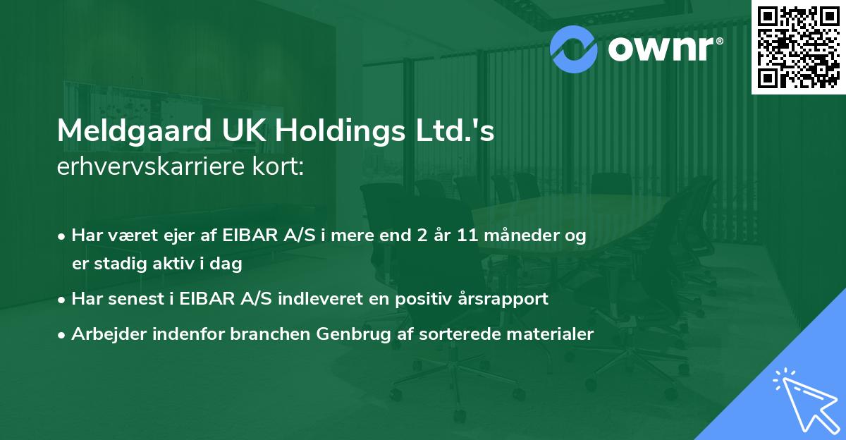 Meldgaard UK Holdings Ltd.'s erhvervskarriere kort